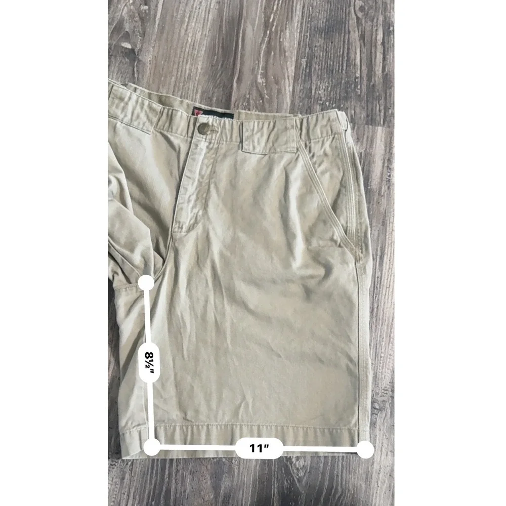 Scottevest SeV Walking Trail Shorts Mens 32 Khaki 8-Pocket Tech Travel Cotton
